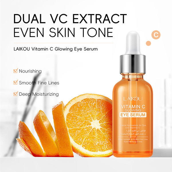 LAIKOU Vitamin C Eye Serum 30ml Cosmetic Eye Care